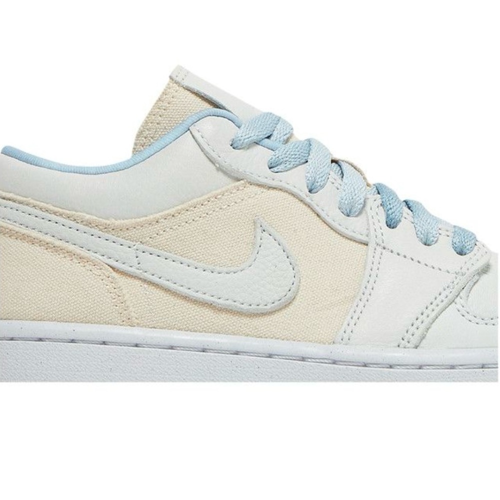 Nike Womens Air Jordan 1 Low 'Sail Canvas' - 7 - Picture 2 of 14
